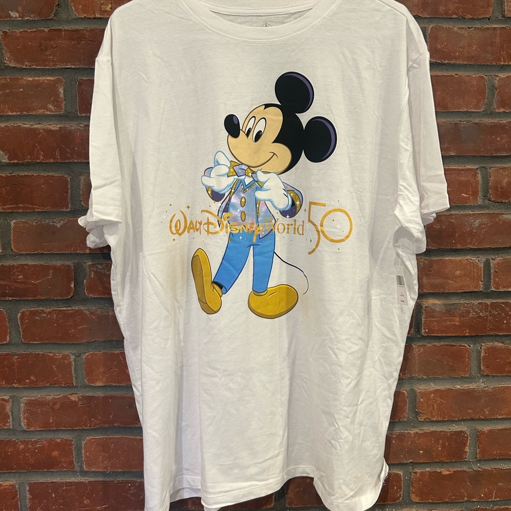 NWT Disney 50th Anniversary White T-Shirt